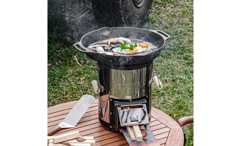 Чавунна сковорода Petromax Fire Skillet, Ø35 см (з ручками-петлями), Тип конструкції: з ручками-петлями, Діаметр верхній: 35, зображення 5