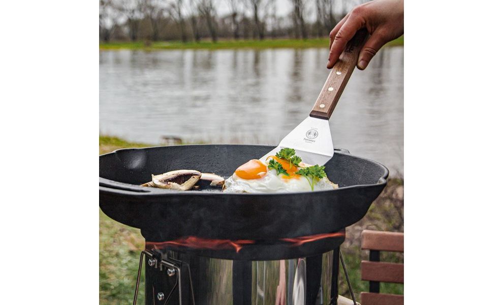 Чавунна сковорода Petromax Fire Skillet, Ø35 см (з ручками-петлями), Тип конструкції: з ручками-петлями, Діаметр верхній: 35, зображення 6