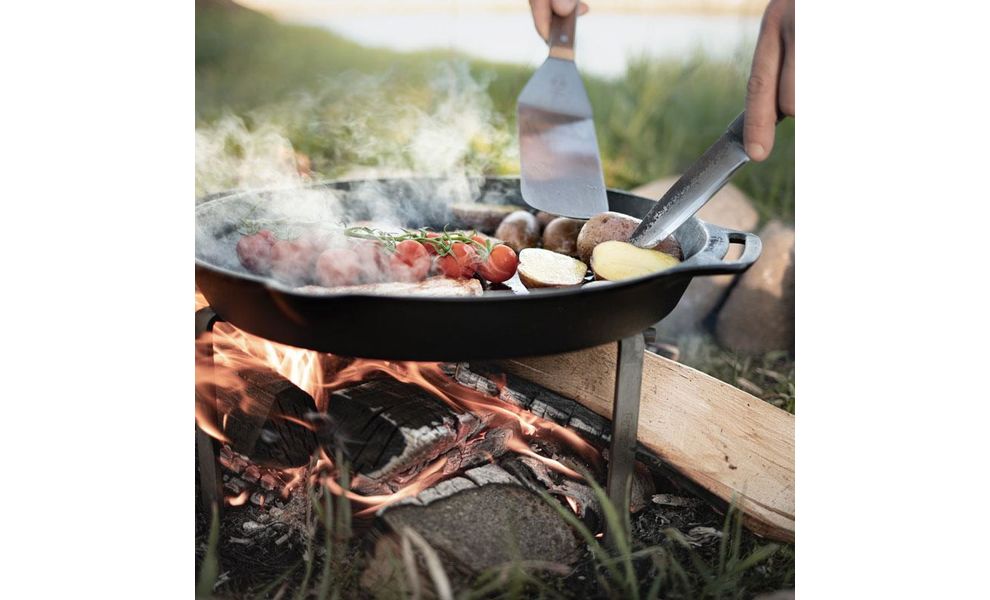 Чавунна сковорода Petromax Fire Skillet, Ø40 см (з ручками-петлями), Тип конструкції: з ручками-петлями, Діаметр верхній: 40, зображення 6