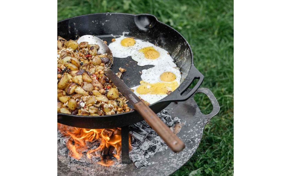Чавунна сковорода Petromax Fire Skillet, Ø50 см (з ручками-петлями), Тип конструкції: з ручками-петлями, Діаметр верхній: 50, зображення 7