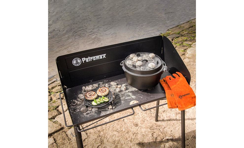 Металевий стіл для готування на вугіллі з Petromax Dutch Oven, 90x45 см, Різновид: розмір стільниці - 90x45 см, зображення 5