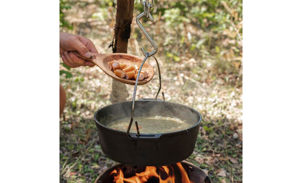 Туристична дерев'яна миска-черпачок Petromax Flat Bowl Olive Wood, 25 см, Тип розміру: довжина - 25 см, зображення 7