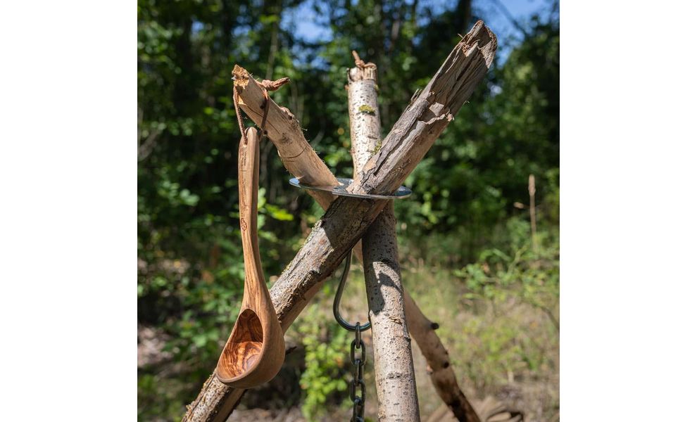 Кемпінговий дерев'яний черпак Petromax Ladle Olive Wood, 60 мл, зображення 3