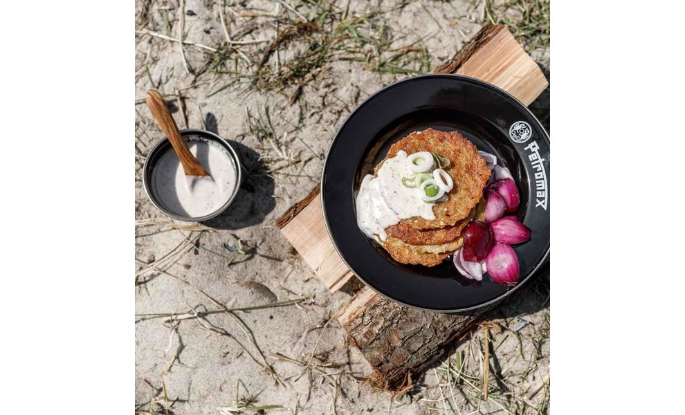 Кемпінговий набір тарілок Petromax Enamel (Black), Ø18 см (2 шт), Діаметр: 18, Колір виробника: Black, зображення 4