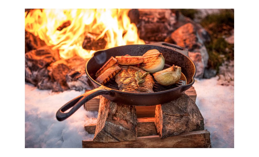 Чавунна сковорода-гриль Petromax Grill Fire Skillet, Ø30 см (з довгою ручкою), Тип конструкції: з довгою ручкою, Діаметр верхній: 30, зображення 5