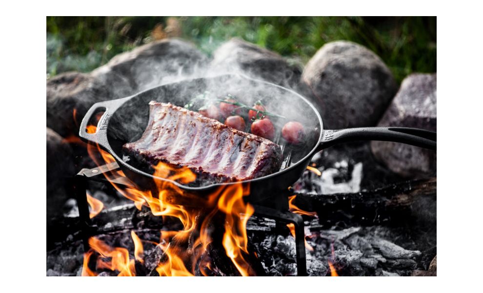 Чавунна сковорода-гриль Petromax Grill Fire Skillet, Ø30 см (з довгою ручкою), Тип конструкції: з довгою ручкою, Діаметр верхній: 30, зображення 6