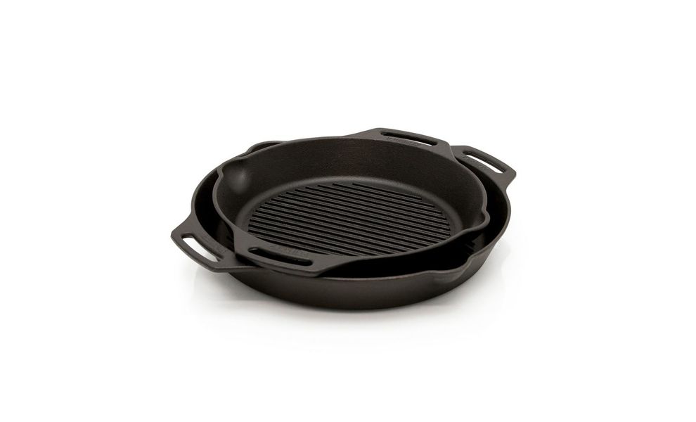 Чавунна сковорода-гриль Petromax Grill Fire Skillet, Ø30 см (з ручками-петлями), Тип конструкції: з ручками-петлями, Діаметр верхній: 30, зображення 4