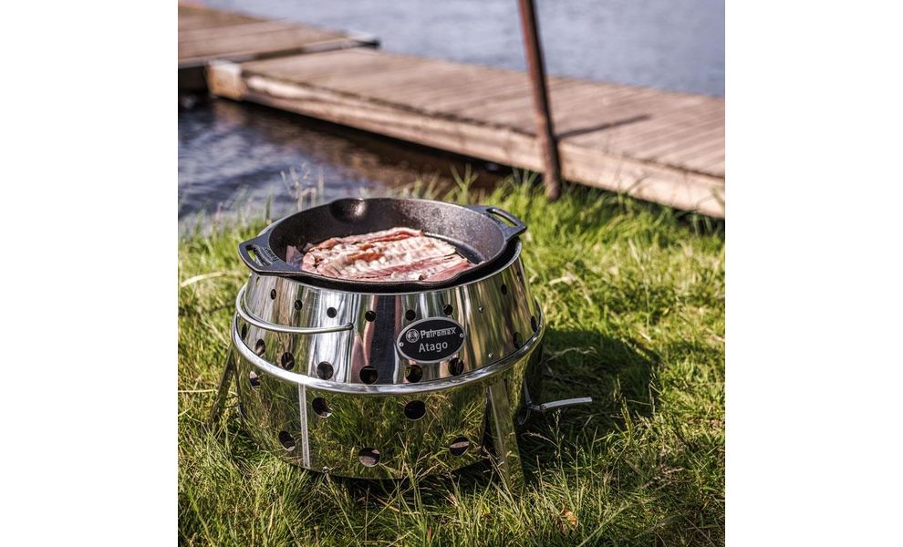 Чавунна сковорода-гриль Petromax Grill Fire Skillet, Ø30 см (з ручками-петлями), Тип конструкції: з ручками-петлями, Діаметр верхній: 30, зображення 9
