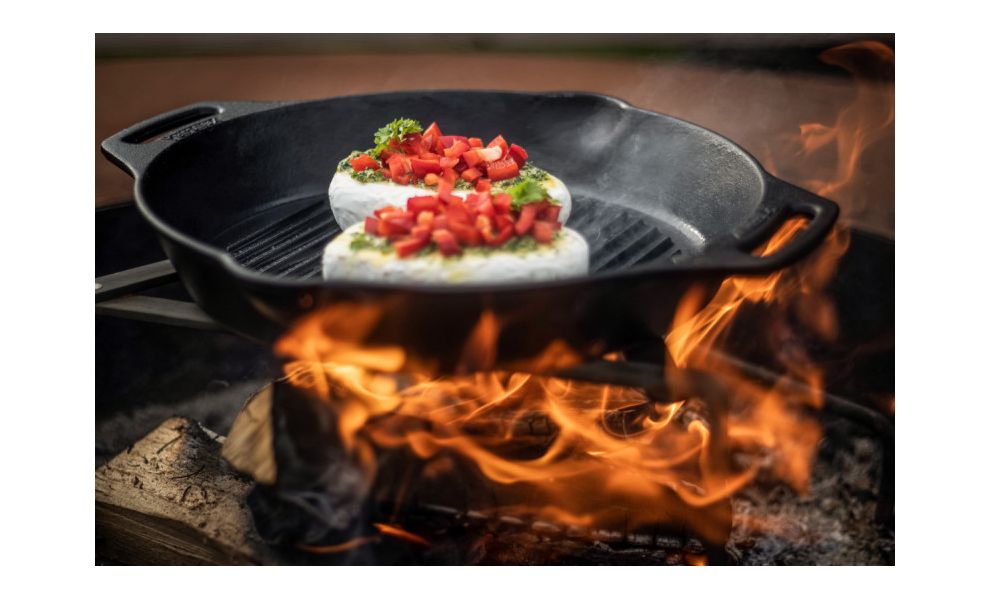 Чавунна сковорода-гриль Petromax Grill Fire Skillet, Ø30 см (з ручками-петлями), Тип конструкції: з ручками-петлями, Діаметр верхній: 30, зображення 7