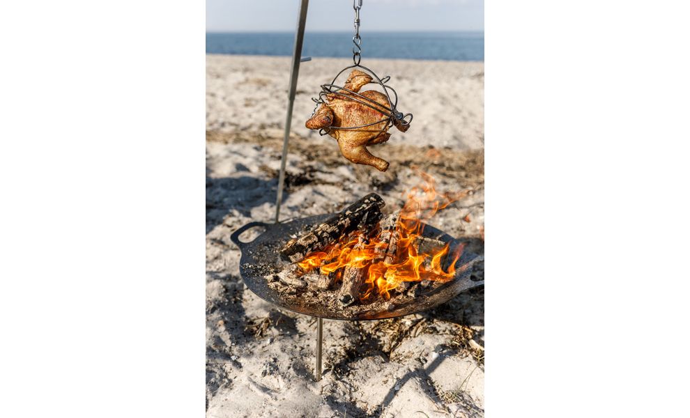 Підвісний кошик-гриль для запікання над вогнищем Petromax Hanging Poultry Grill Basket, зображення 9