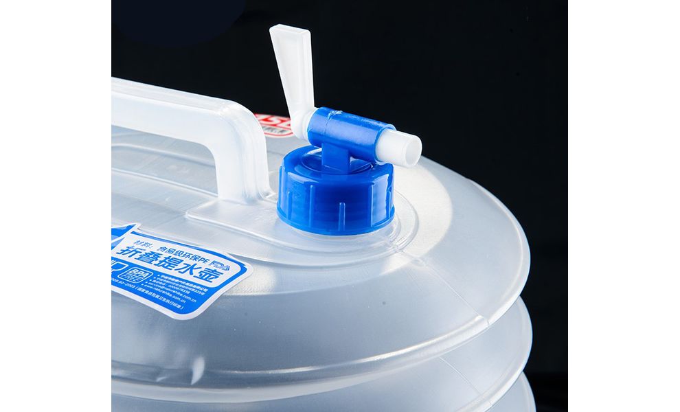 Туристична складна каністра для води з краном Naturehike NH14S002-T на 5 л, Об'єм: 5, Колір виробника: прозорий, зображення 9