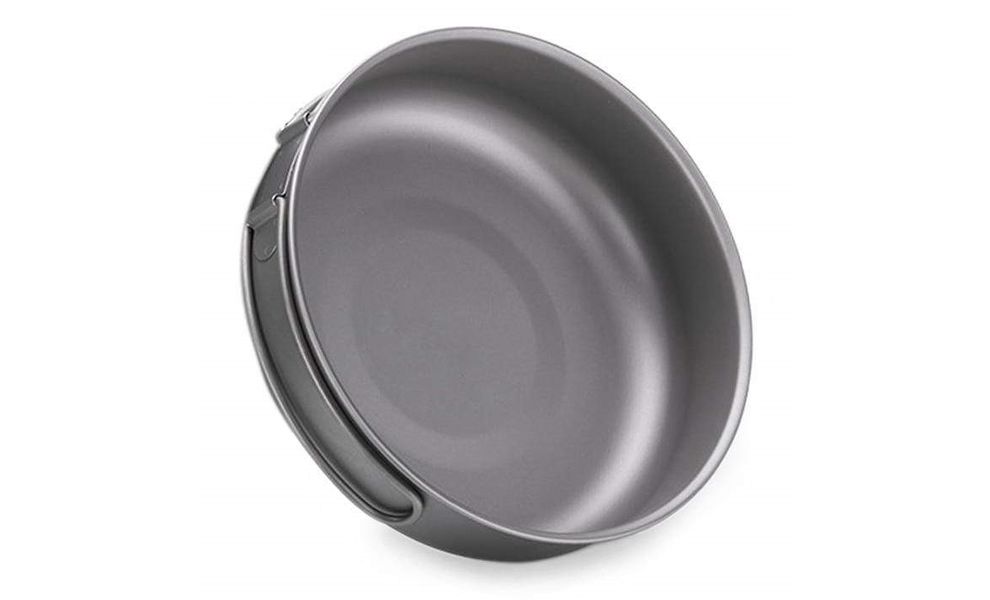 Туристична сковорода зі складною ручкою Naturehike NH18T010-A Titanium Pan Ø17 см, титан, зображення 2