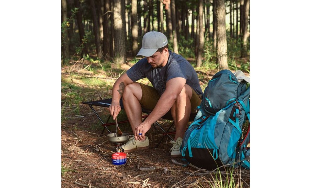 Туристична сковорода зі складною ручкою Naturehike NH18T010-A Titanium Pan Ø17 см, титан, зображення 4