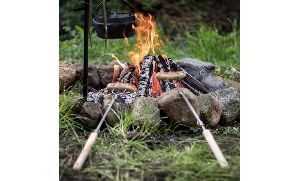 Набір шампурів-виделок для багаття Petromax Campfire Skewer LS1 (2 шт.), зображення 5