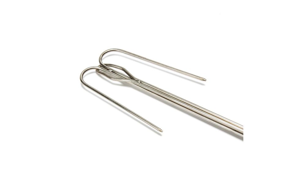 Набір загнутих шампурів для багаття Petromax Campfire Skewer LS2 (2 шт.), зображення 2