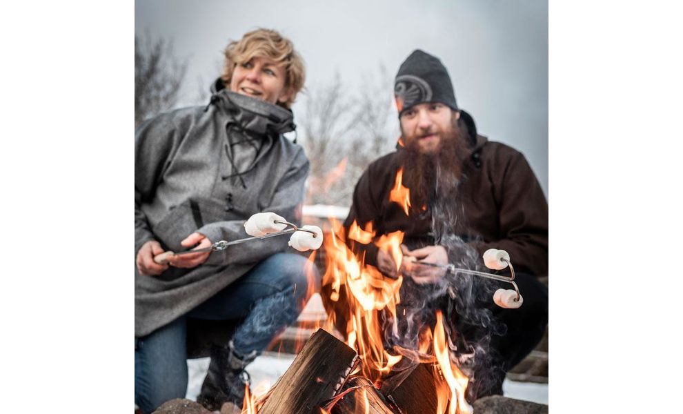 Набір загнутих шампурів для багаття Petromax Campfire Skewer LS2 (2 шт.), зображення 5