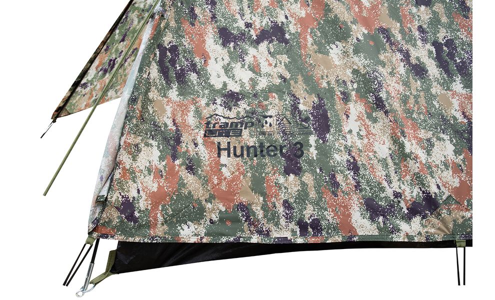 3-місний намет Tramp Hunter 3: двошаровий, камуфляжний, Кількість місць: 3, Колір: Camouflage, зображення 10