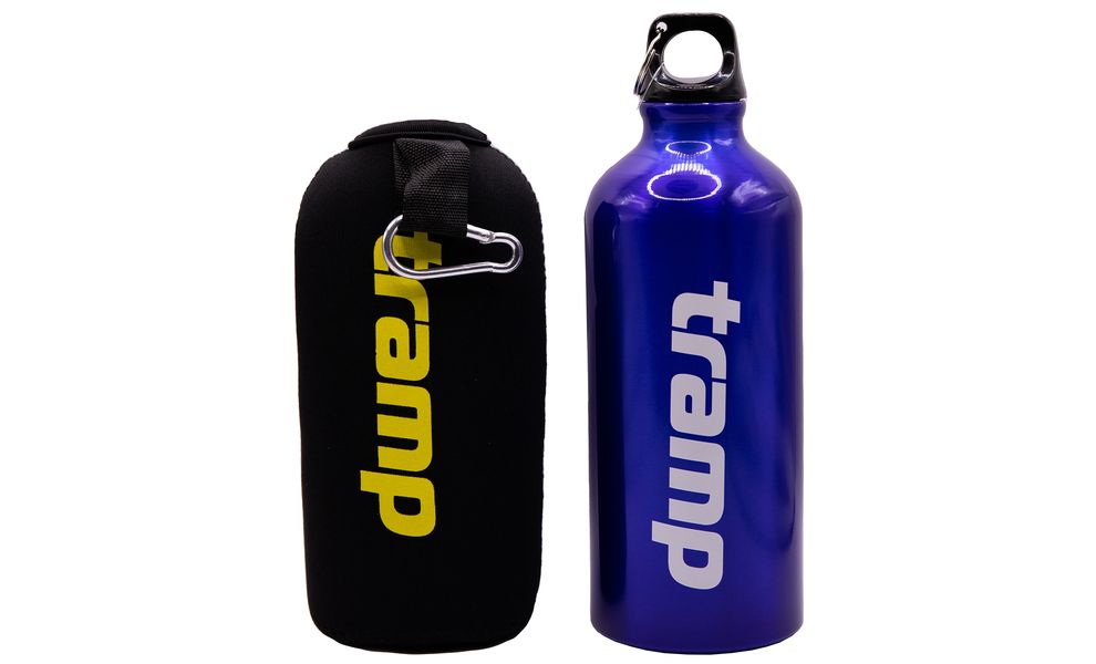 Пляшка для води з чохлом та карабіном Tramp UTRC-033 (Blue) на 600 мл, алюміній, Об'єм: 600, Колір виробника: Blue, зображення 2