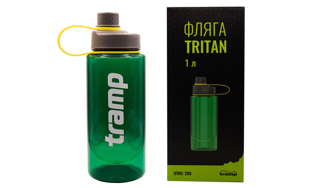 Спортивна пляшка для води з поїлкою та ситечком Tramp UTRC-288 (Green) на 1000 мл, тритан, Об'єм: 1000, Колір виробника: Green, зображення 12