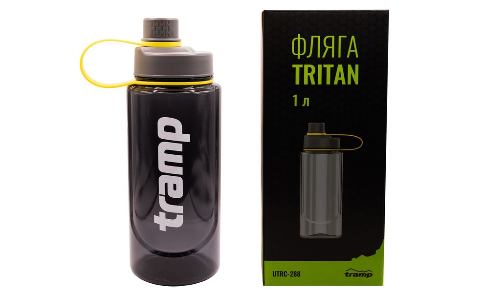 Спортивна пляшка для води з поїлкою та ситечком Tramp UTRC-288 (Grey) на 1000 мл, тритан, Об'єм: 1000, Колір виробника: Grey, зображення 12