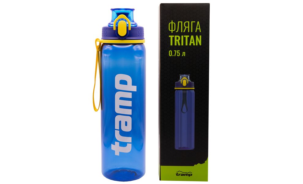 Спортивна пляшка для води з поїлкою Tramp UTRC-289 (Blue) на 750 мл, тритан, Об'єм: 750, Колір виробника: Blue, зображення 12