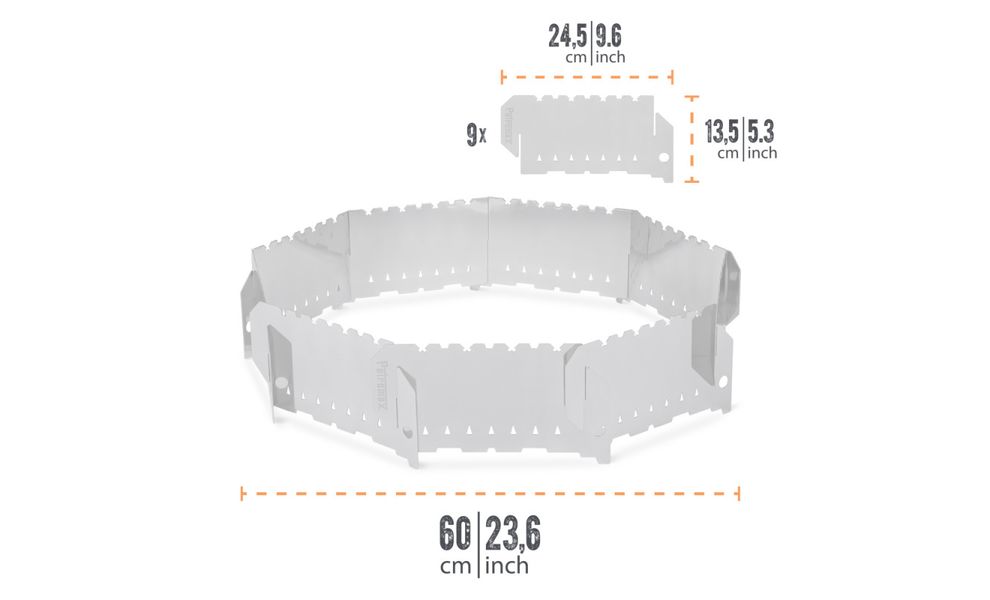 Складний вітрозахист для багаття Petromax Plug-in Windbreak for Fireplaces, зображення 7
