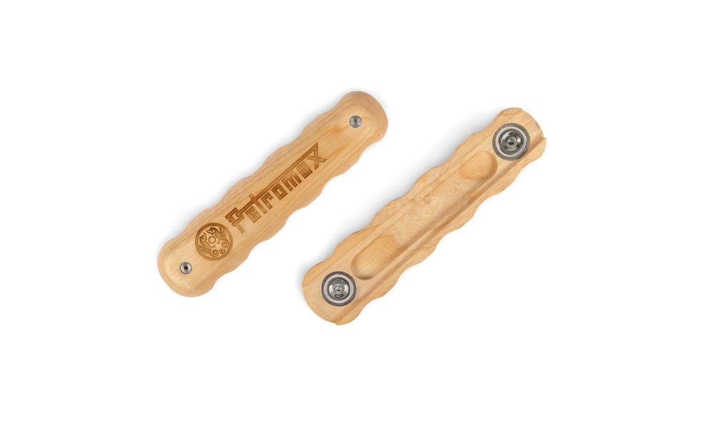 Знімна дерев'яна ручка для сковорідок Petromax з кованого заліза (на магнітах), зображення 2