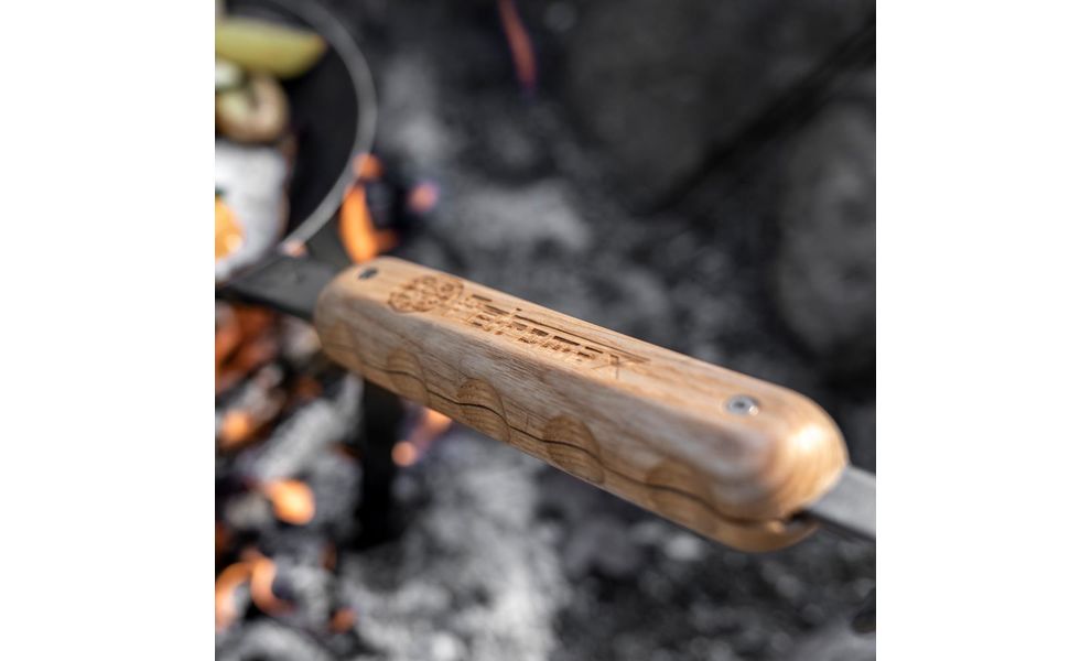 Знімна дерев'яна ручка для сковорідок Petromax з кованого заліза (на магнітах), зображення 5