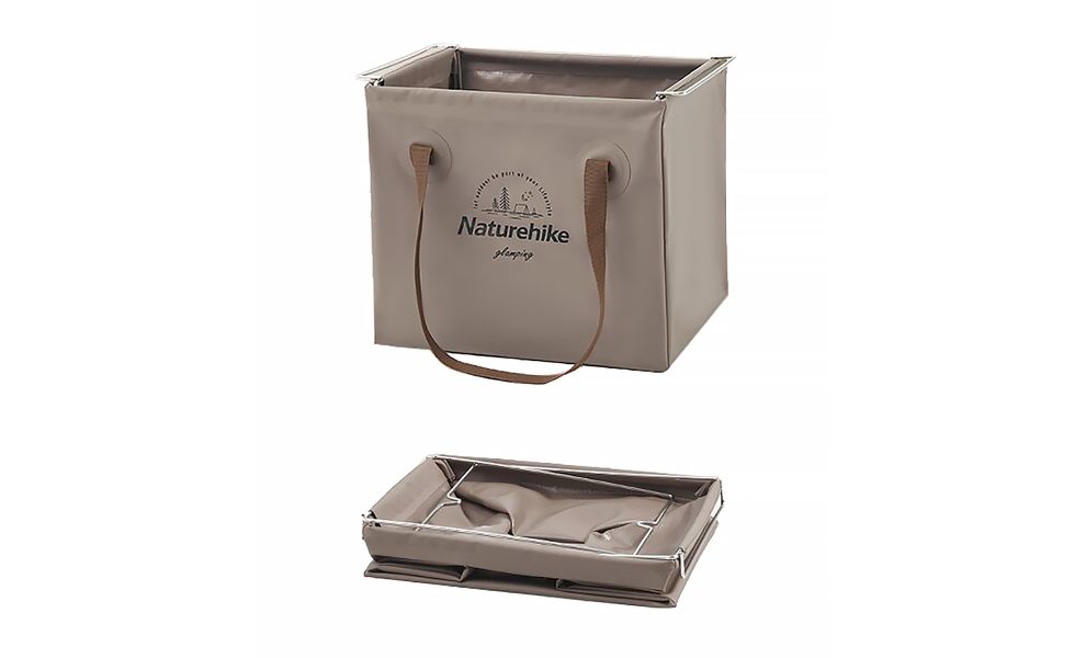 Складне відро Naturehike CNH22SN002 (Khaki), Об'єм: 20, Колір виробника: Khaki, зображення 2