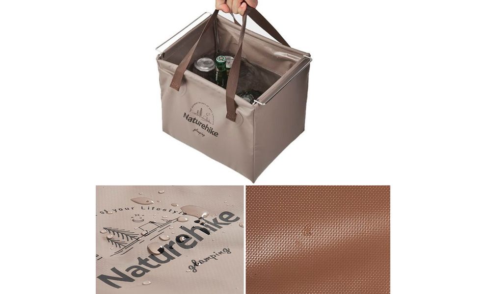 Складне відро Naturehike CNH22SN002 (Army Green), Об'єм: 20, Колір виробника: Army Green, зображення 5