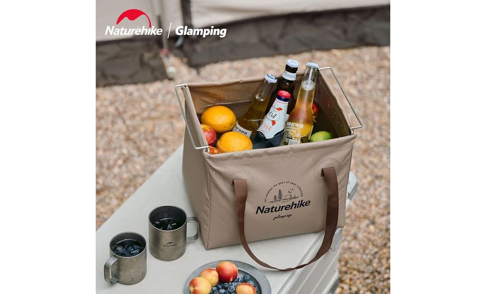 Складне відро Naturehike CNH22SN002 (Army Green), Об'єм: 20, Колір виробника: Army Green, зображення 7