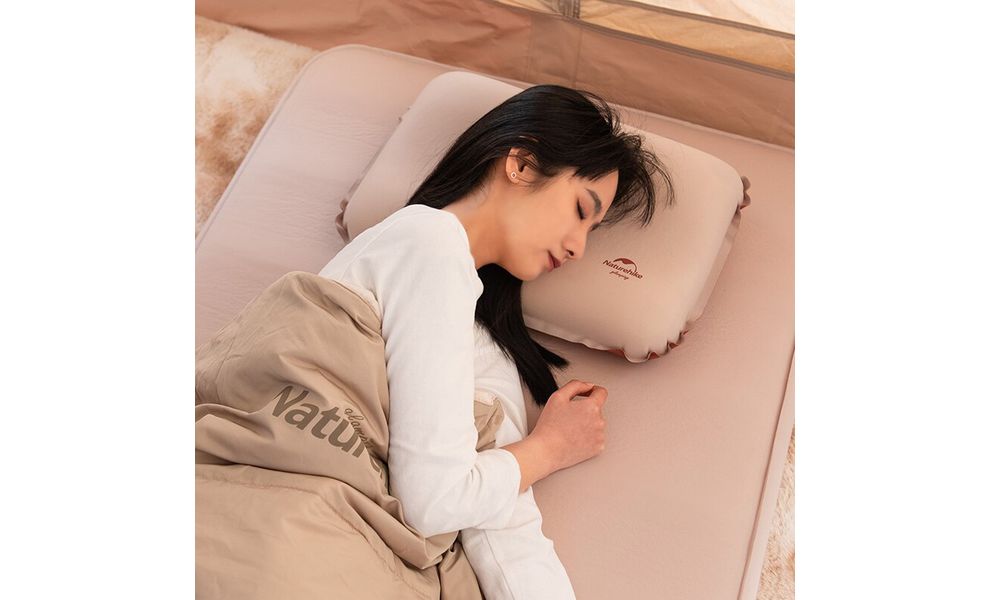 Туристична самонадувна подушка Naturehike NH21ZT001 (Almond Yellow), зображення 6