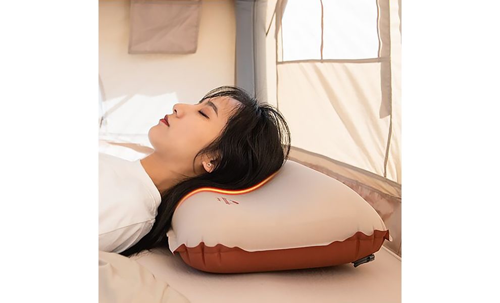 Туристична самонадувна подушка Naturehike NH21ZT001 (Almond Yellow), зображення 7