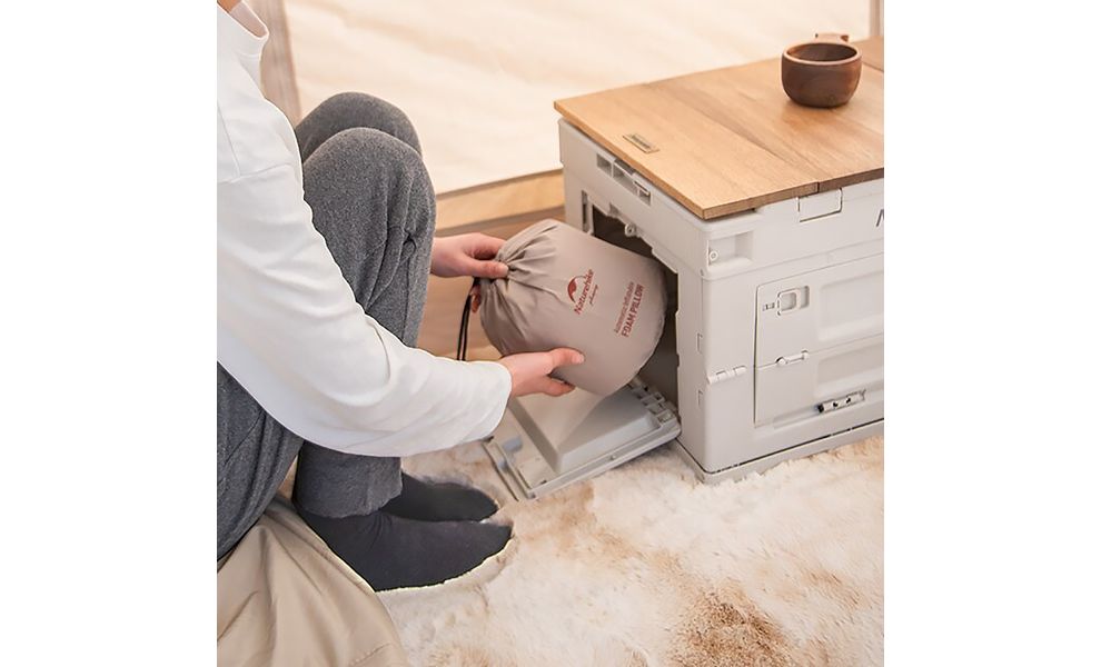 Туристична самонадувна подушка Naturehike NH21ZT001 (Almond Yellow), зображення 9