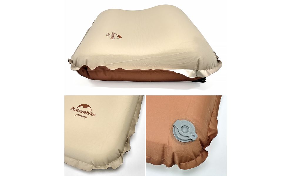 Туристична самонадувна подушка Naturehike NH21ZT001 (Almond Yellow), зображення 2