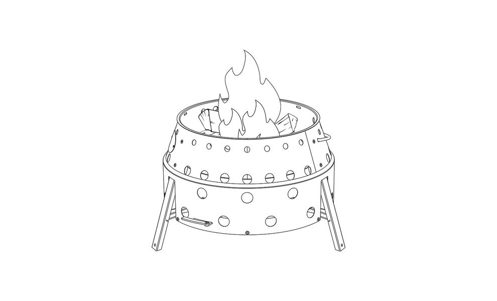 Портативний кемпінговий мангал 4-в-1 Petromax Atago, зображення 25