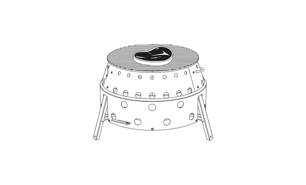 Портативний кемпінговий мангал 4-в-1 Petromax Atago, зображення 24