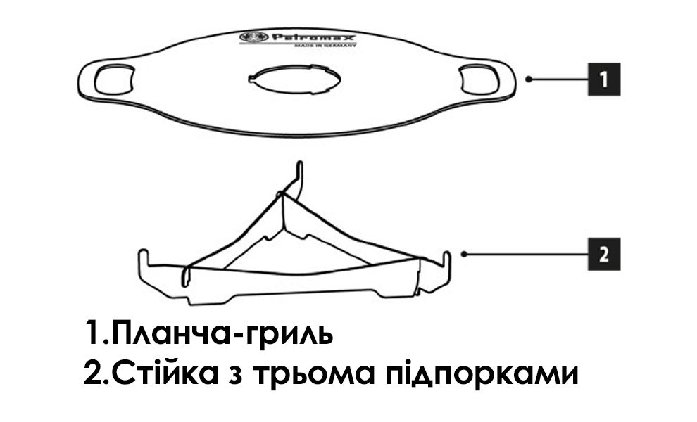 Планча-гриль для мангалу Petromax Atago, зображення 15