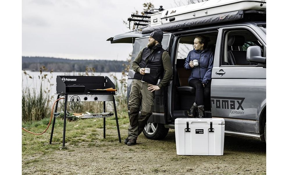 Кемпінгова газова плитка на дві конфорки Petromax Gas Table with Double Burner для побутових балонів, зображення 10