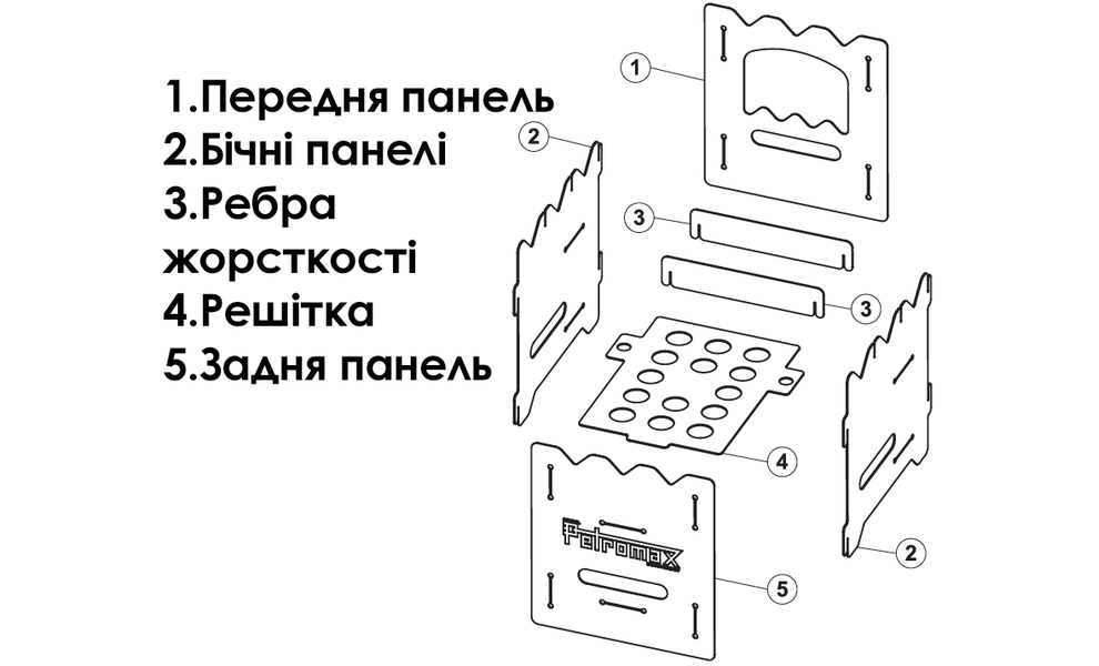 Туристична міні-піч на дровах Petromax Hobo Stove, зображення 13