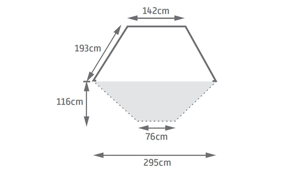 Пляжний намет Kelty Cabana (Fallen Rock), Колір: Fallen Rock, зображення 2