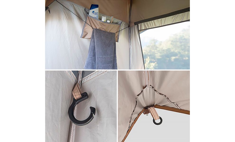 Кемпінговий каркасний тент для душу/туалету Naturehike NH21ZP005, зображення 6