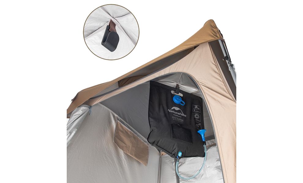 Кемпінговий каркасний тент для душу/туалету Naturehike NH21ZP005, зображення 7