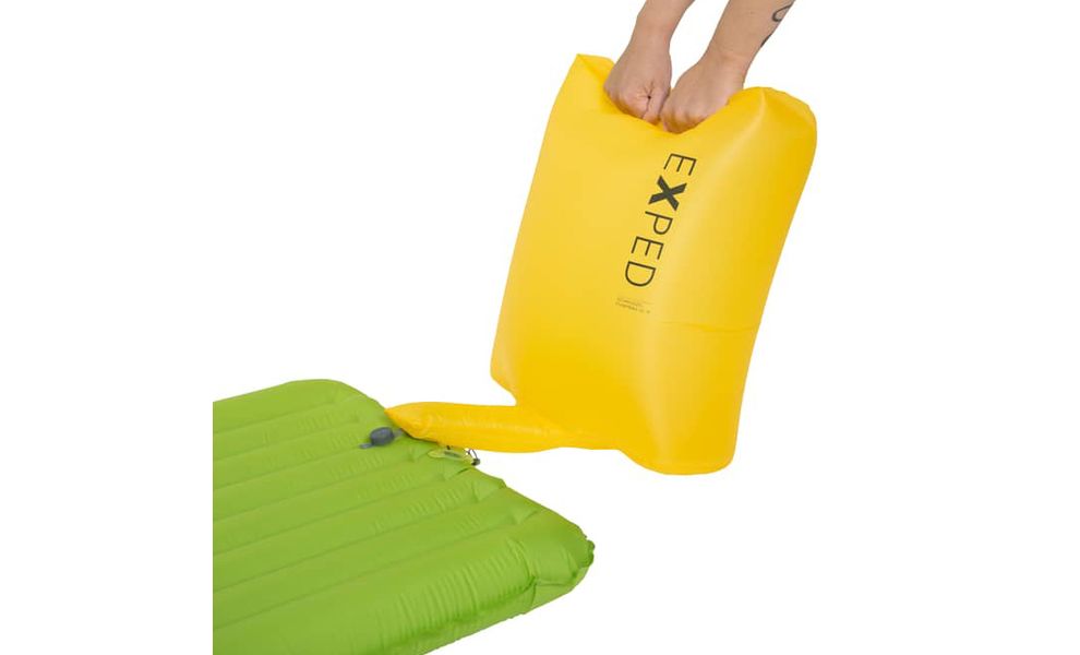 Надувний каремат Exped Ultra 1R - LW: з мішком-насосом, Товщина: 7, Тип розміру: LW, Колір виробника: Lichen, зображення 7