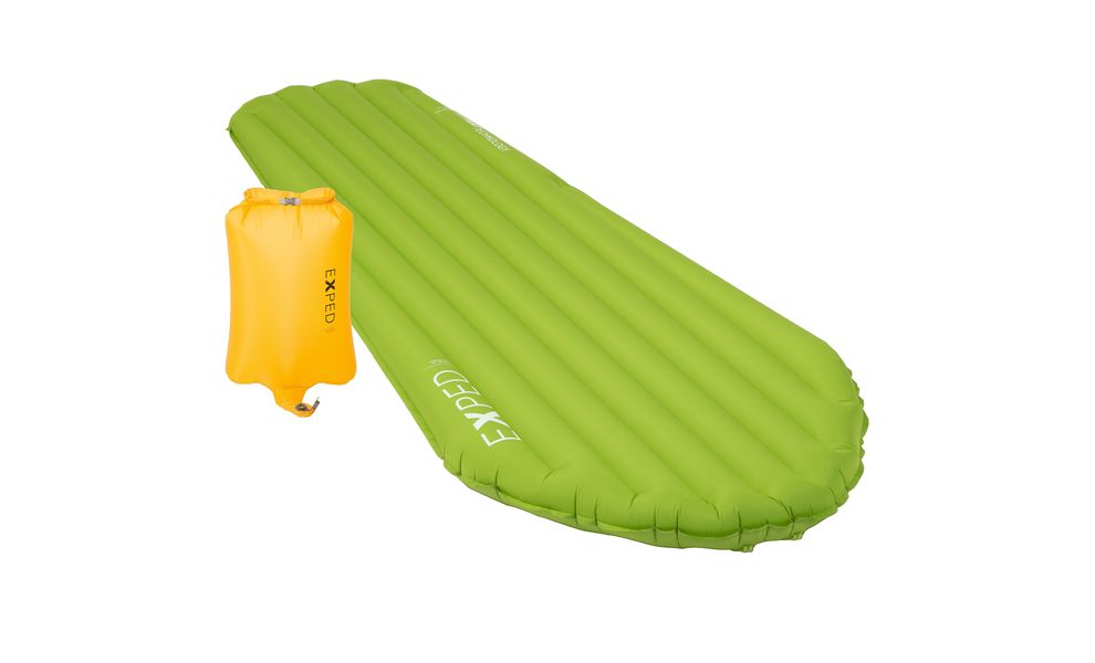 Надувний каремат Exped Ultra 1R - Mummy LW: з мішком-насосом, Товщина: 7, Тип розміру: Mummy LW, Колір виробника: Lichen, зображення 3
