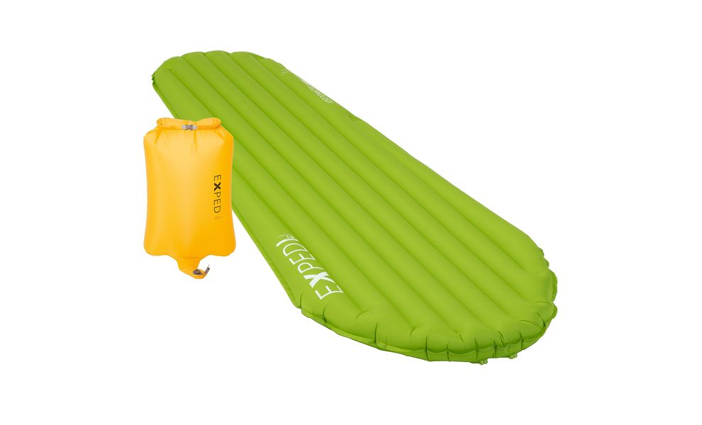 Надувний каремат Exped Ultra 1R - Mummy M: з мішком-насосом, Товщина: 7, Тип розміру: Mummy M, Колір виробника: Lichen, зображення 3