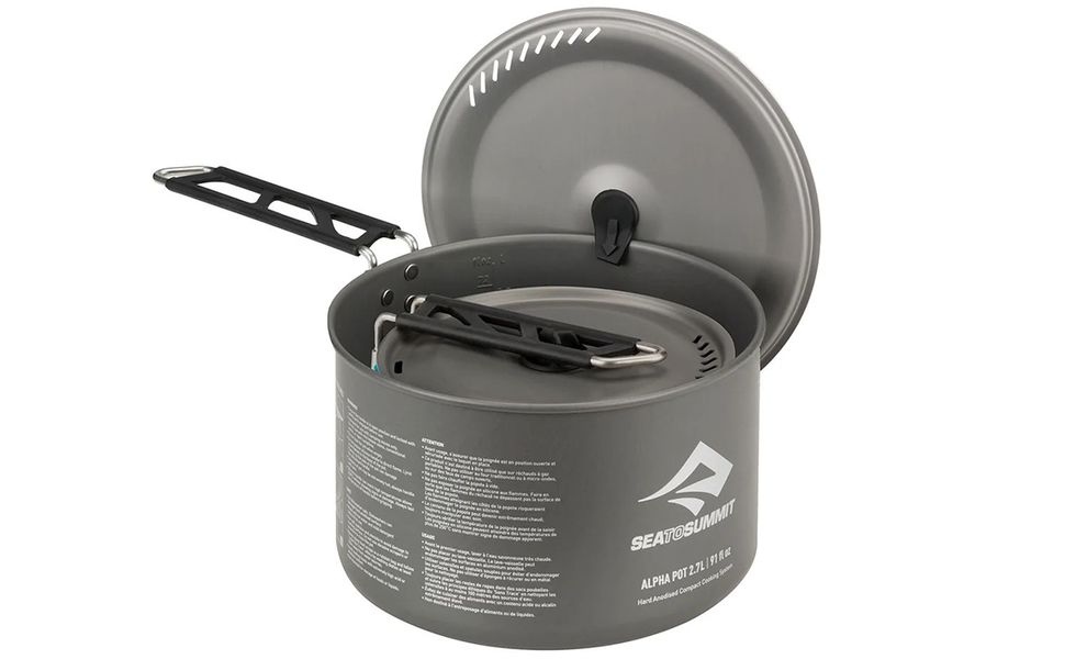 Похідний набір посуду з анодованого алюмінію Sea to Summit Alpha - Set 2.2 на 2 особи: 2 каструлі, 2 миски, 2 стакани, Тип комплекту: Set 2.2, зображення 2