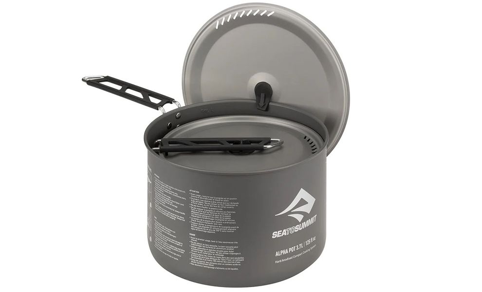 Кемпінговий набір посуду з анодованого алюмінію Sea to Summit Alpha - Set 4.2 на 4 особи: 2 каструлі, 4 миски, 4 стакани, Тип комплекту: Set 4.2, зображення 2