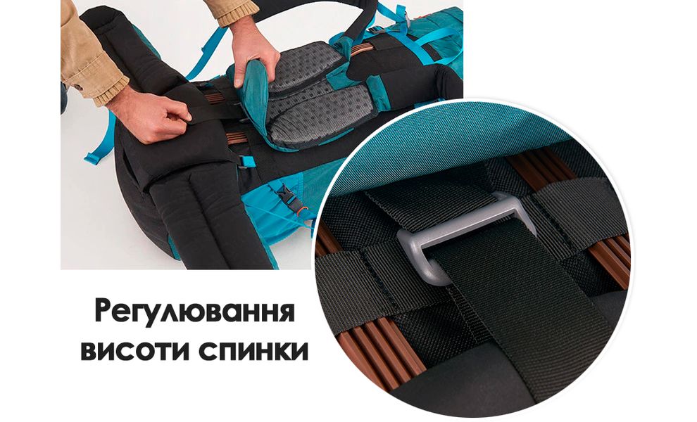 Рюкзак Naturehike NH16Y020-Q Trekking 55 (Army Green), Об'єм: 55+5, Колір виробника: Army Green, зображення 6