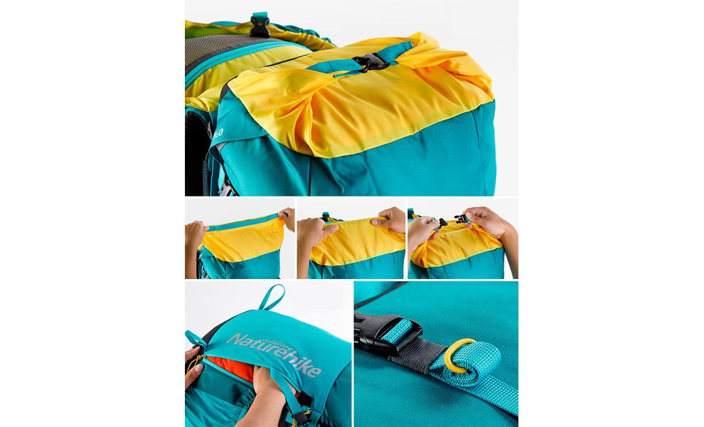 Рюкзак Naturehike NH18Y045-Q Trekking 45 (Black), Об'єм: 45, Колір виробника: Black, зображення 6